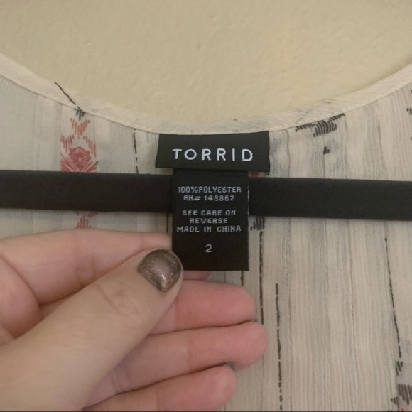 Torrid Pintuck Top - Picture 6 of 7